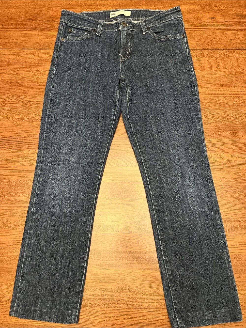 Levis Mid Rise Skinny Jeans 8M Dark Wash 29 X 26 Red Tab